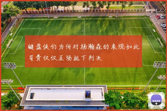 键盘侠们为何对杨瀚森的表现如此苛责仅仅五场就下判决